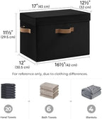 StorageWorks Fabric Storage Bins with Lids, Closet Storage Bins - Image 2