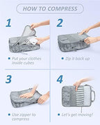 BAGSMART Compression Packing Cubes for Travel Essentials - Image 6