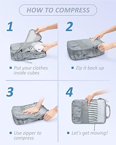 BAGSMART Compression Packing Cubes for Travel Essentials - Image 6