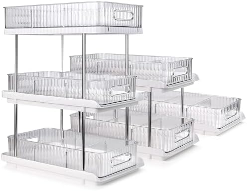 3-Tier Under Sink Organizer – Pull-Out Storage for Kitchen & Bathroom – Under Bathroom Sink Organizer, Under Sink Organizer Storage, Under Cabinet Storage Organizer by Unknown