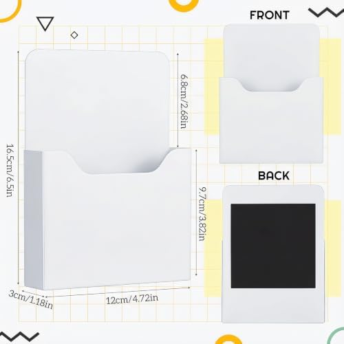 Gilprop 8 Pack Magnetic File Folder Holder for Whiteboard Classroom Storage - Image 2
