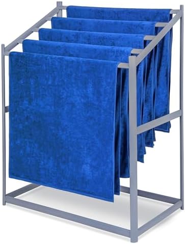 Coast Modern Pool Towel Rack – Choose Your Color - Outdoor & Indoor 5 Beach Towel PVC Drying Rack by CoastModern