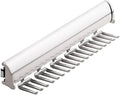 TAG Hardware Designer 15 Hook Full Extension Telescopic Tie Rack Closet Organizer (Polished Chrome) by HardwareforHomeBusiness