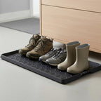 Rubber Shoe Mat Heavy Duty Foldable Boot Mat Tray with Lip Waterproof Non Slip Boot Trays for Entryway Indoor Outdoor 27.5x15.9 inch - Image 5