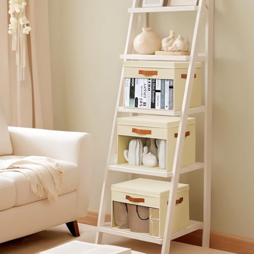 Homsorout Large Fabric Storage Bins - Closet Storage Organizers with Lids - Image 6
