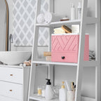 Tampon Holder for Bathroom Decor, Feminine Product Organizer with Lid and Drawer, Shark Week Tampon Storage, Wood Pad and Tampon Organizer for Toilet Organizer, Bathroom Accessories Box for Girl Stuff - Image 4