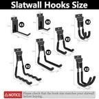3-H Slatwall Hooks 20 Pack Heavy Duty Multi Sizes, Slatwall Accessories - Image 2