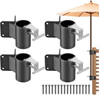 Deck Railing Umbrella Holder, Corner Mount Stand for 1-2" Poles by Lifeswell