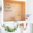 Pull Out Spice Rack for Cabinet, Spice Organizer 8-3/8"W x10-3/8"D x2-1/8"H - Image 5