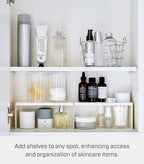YAMAZAKI Home Tower Medicine Cabinet Vanity Storage Racks – Set of 2, Bathroom Mirror Organizer Risers - Steel - - Image 5