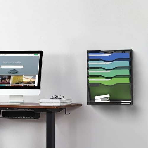Kuntine.B Wall File Organizer Office Hanging Magazine Holder Wall File Organizer for Office Home - Image 7