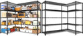 PrimeZone Corner Shelving l Shaped Wire Shelf Pantry Garage Storage 2 Packs by PrimeZone