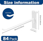 Polmart Heavy Duty 10" Gridwall/Grid Panel Hooks, White (84-Pack, 10-inch) - Image 2
