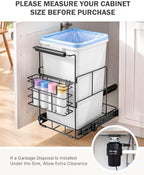 Bulado Pull Out Trash Can Under Cabinet, Supports 125 lbs, Bin Not Included - Image 2
