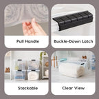 IRIS USA 2-Pack 94 Quart Storage Bins with Lids, Clear - Image 3