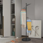 Scarf Rack Freestanding Metal Scarf Display Stand Spiral Hijab Organizer - Image 5