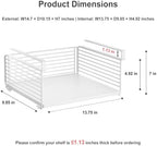 Under Shelf Storage Basket, Hanging Wire Basket, 2 Pack, White - Image 2