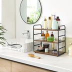 IBUYKE Kitchen Countertop Standing Storage Shelf,Set of 2,Brown TWJ001H-2 - Image 5
