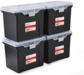 STAPLES File Box Portable Tote, Letter Size, Black, 4/Carton by Staples