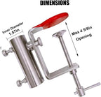 Stainless Steel Patio Umbrella Holder, 360° Adjustable Clamp - Image 5
