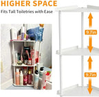 Jesginboo 3 Tier Bathroom Counter Organizer, Vanity Organizer Corner Shelf - Image 5