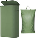 Lifewit 85L Large Laundry Hamper with Lid, Removable Inner Bag, Green by Lifewit