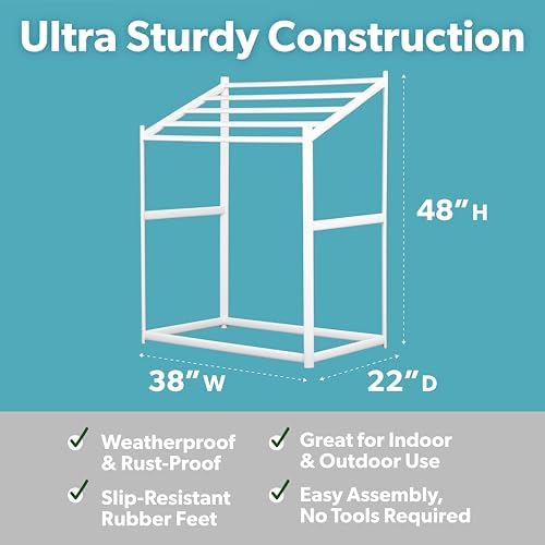 Coast Modern Pool Towel Rack – Choose Your Color - Outdoor & Indoor 5 Beach Towel PVC Drying Rack - Image 5