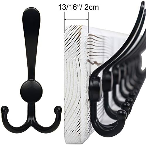 SKOLOO Rustic Wall Mounted Coat Rack: 16" Stud Spacing, Pine Real Wood Plank Wall Coat Rack with 5 Triple Hooks, Farmhouse Coat Hanger Wall Mount for Hanging Backpack Jacket Coat Hat - Image 6