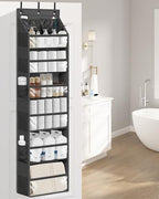 STORAGE MANIAC Over Door Organizer Hanging Shelves Large Clear Deep Pockets - Image 2