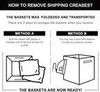 OIAHOMY Laundry Hamper Laundry Basket Cotton Rope Storage Baskets Blue - Image 7