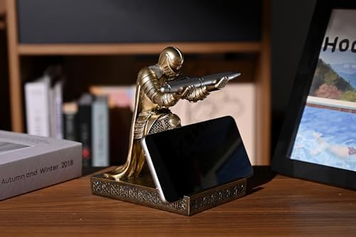 Windbreaker Soldier Knight Pen Holder Personalized Desk Accessory Bronze - Image 3