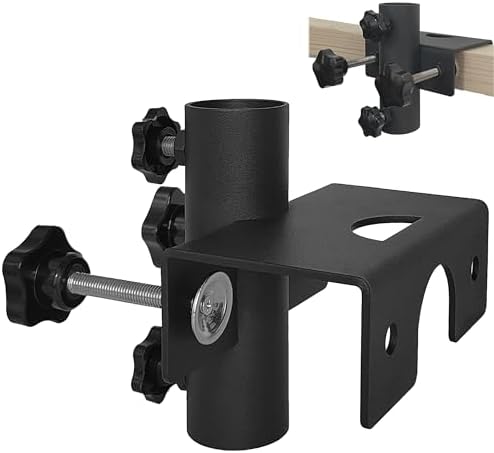 Patio Umbrella Clamp Clip Umbrella Stand Holder, Outdoor Umbrella Mount for Chair, Fence Post, Railing, Bleachers by Wdwlbsm
