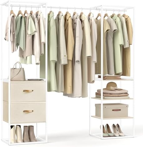SONGMICS Portable Closet Wardrobe, Freestanding Clothing Rack by SONGMICSbySONGMICSHOME