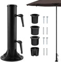 Patio Umbrella Base Outdoor Umbrella Mount Holder Round Heavy Duty by Unknown