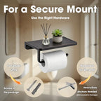 TRUSTMI Toilet Paper Holder with Shelf & Phone Stand, Oil Rubbed Bronze - Image 5