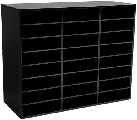 24 Slot Literature Organizer, Wooden Mail Sorter for Classroom by Unknown