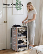 SOLEDI 100L Laundry Hamper with Lid, Large Collapsible Laundry Basket - Image 3