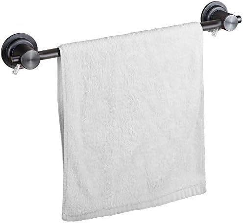 JiePai 24 inch Suction Cup Towel Bar,Towel Racks for Bath,Oil Rubbed Bronze - Image 3