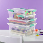 Sterilite Clip Box, Stackable Clear Plastic Bins- Small, 30-Pack - Image 6