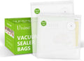 Vixino Vacuum Sealer Bags, 40 Reusable Vacuum Sealer Bags for Food Storage, BPA-Free, Meal Prep and Sous Vide Cooking,Works for Handheld Sealer and Vac Sealer Machine with External Vacuum Systems by VIXINO