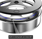 VAEHOLD Pantry Cabinet Lazy Susan Stainless Steel Black Spice Rack Turntable - Decorative Trays Storage Containers Organizer for Kitchen Cabinet, Snacks, Bathroom (12 inches) - Image 4