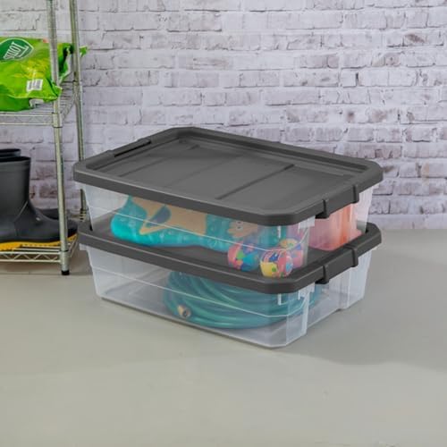 Sterilite Modular Stacker Box with Latching Lid, 40 Quart, 24-Pack - Image 6