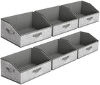 SONGMICS Storage Baskets, Set of 6, Foldable Closet Organizer for Shelves by SONGMICSbySONGMICSHOME