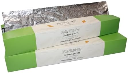 400 Sheets Heavy Duty Aluminum Foil Sheets, 10.75 × 17.7 inch/sheet, Precut Aluminum Foil Wraps, Pop-Up Interfolded Foil Sheets for Storing Food, Baking, Grilling, Roasting or Cooking by Unknown
