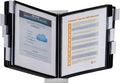 Durable Instaview20 Pocket Expandable Desktop Reference System - Letter Size 10 Double-Sided Panels - Black Color Borders, 13.78" x 13.78 x 3.35 (WxLxH) (Pack of 10) by DURABLEOfficeProducts