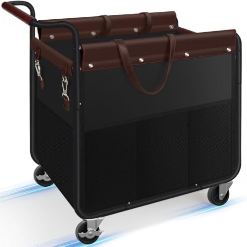 Kayfia 180L Rolling Laundry Hamper, Laundry Basket with Wheels, Black by Kayfia