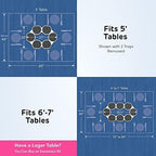 The Lazy Susan Revolution - Full Set - Dark Gray - The First Patented Lazy Susan Turntable Expandable for Rectangular & Oblong Tables - Kitchen & Dining Tables - Great Gift! Parties & Gatherings. - Image 6