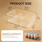 Mpotmiy 6-Pack Pantry Organizers and Storage, Clear Fridge Organizer Bins - Image 6