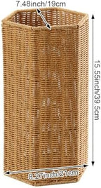 Rattan Umbrella Stand Umbrella Holder Woven Umbrella Stand Basket Sturdy, Walking Sticks, Canes, Entryway, Mudroom, Office - Image 3