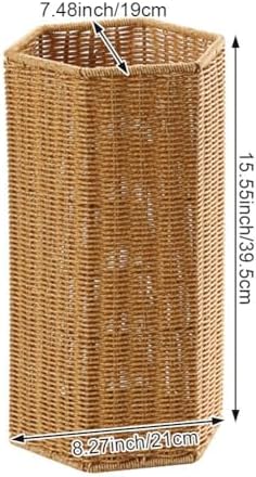 Rattan Umbrella Stand Umbrella Holder Woven Umbrella Stand Basket Sturdy, Walking Sticks, Canes, Entryway, Mudroom, Office - Image 3